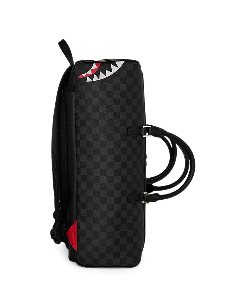 Sprayground Black Double Trouble Double Duffle Backpack for men