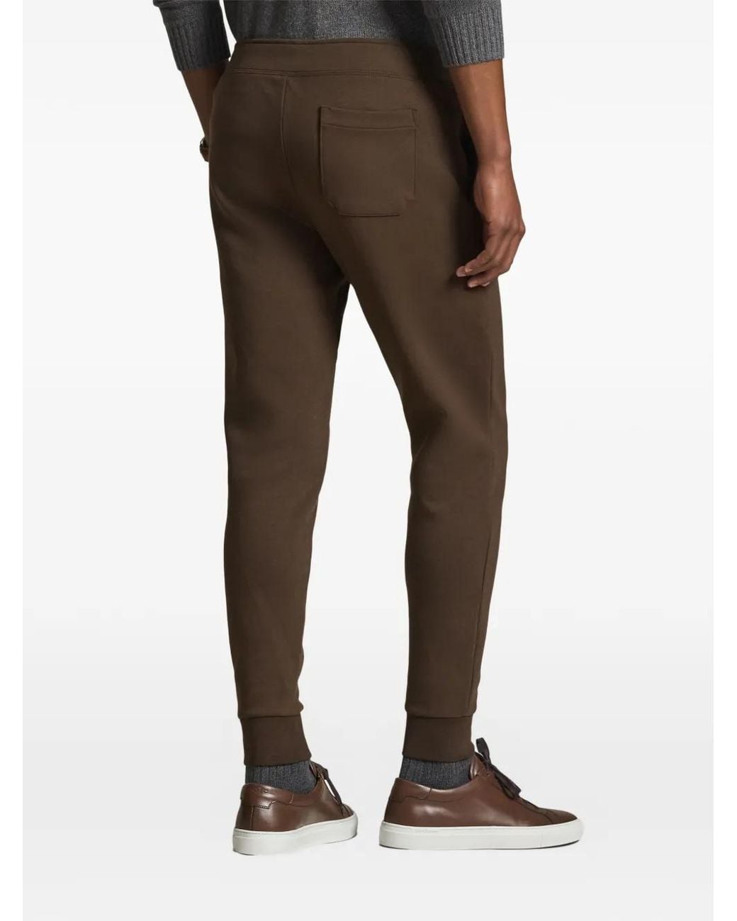 Polo Ralph Lauren Brown Logo-Embroidered Drawstring Track Pants for men