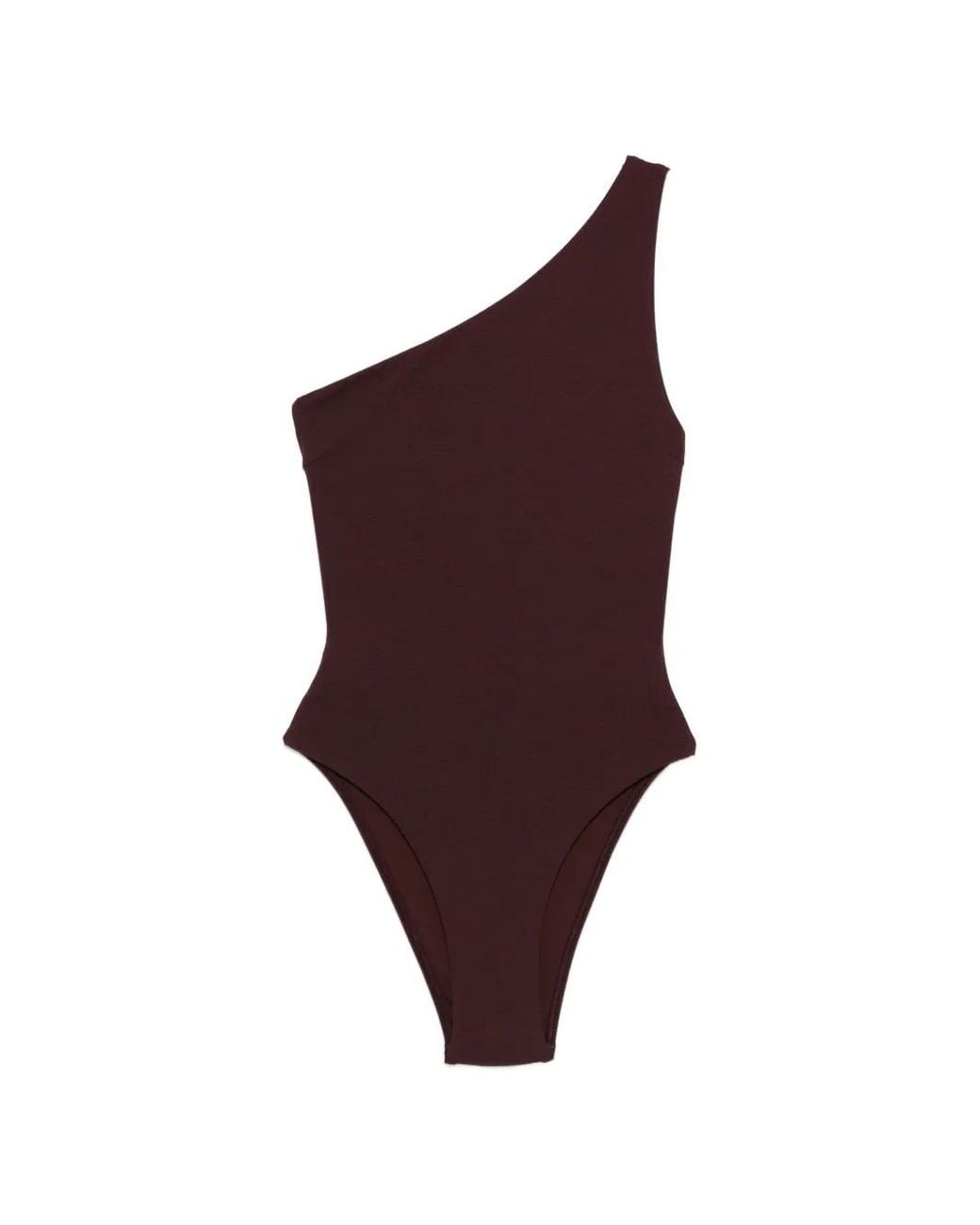 Matteau Purple Asymmetric Swimsuit