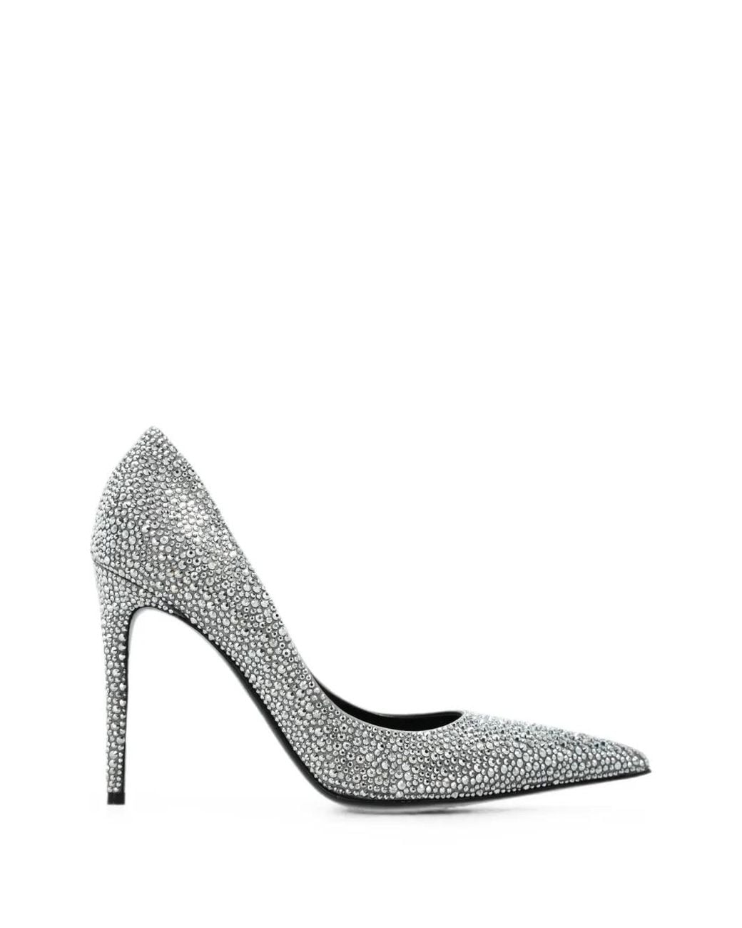 McQueen White Skull Pumps