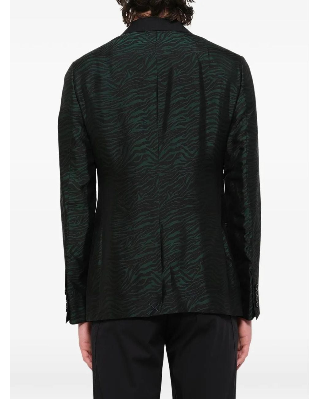 Lanvin Black D8 Slimfit 2Bt Jacket for men