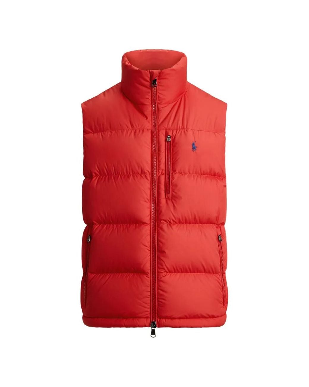 Polo Ralph Lauren Red Quilted Padded Gilet for men