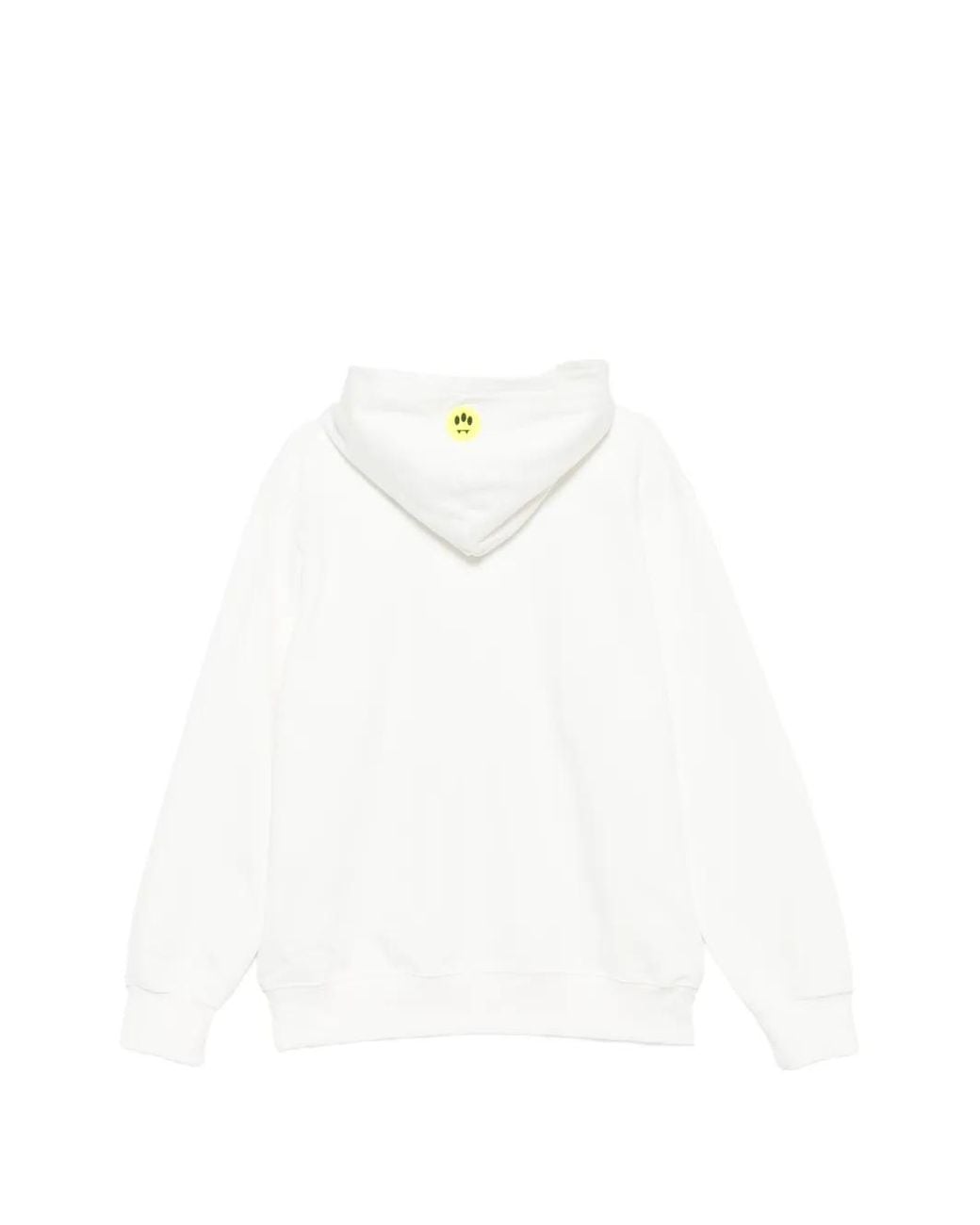 Barrow White Graphic-Print Hoodie