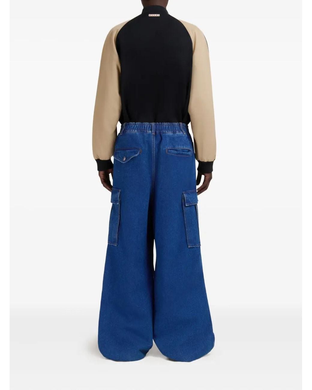 Marni Blue Cargo Jeans for men