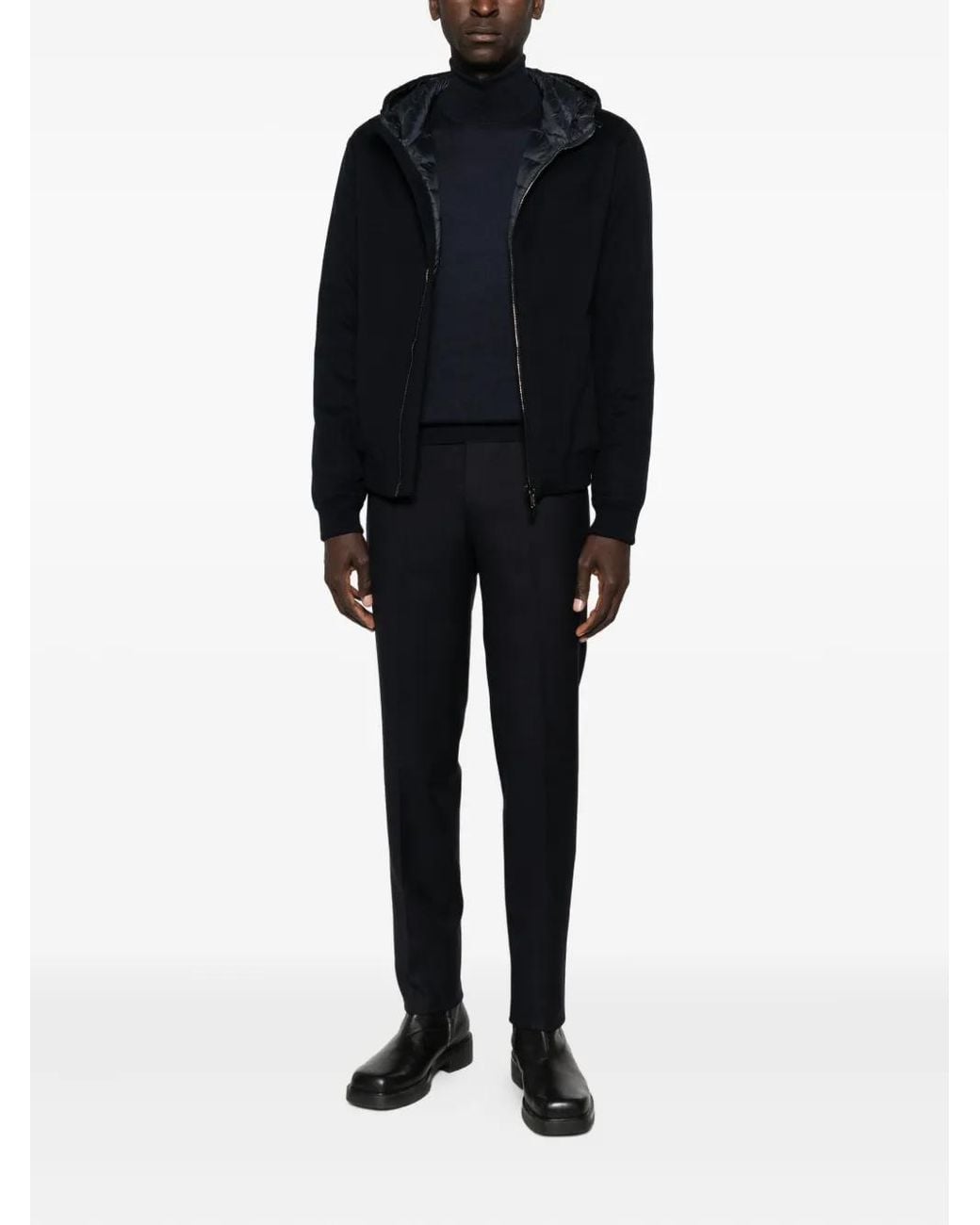 GIUUNO Blue Roll-Neck Sweater for men