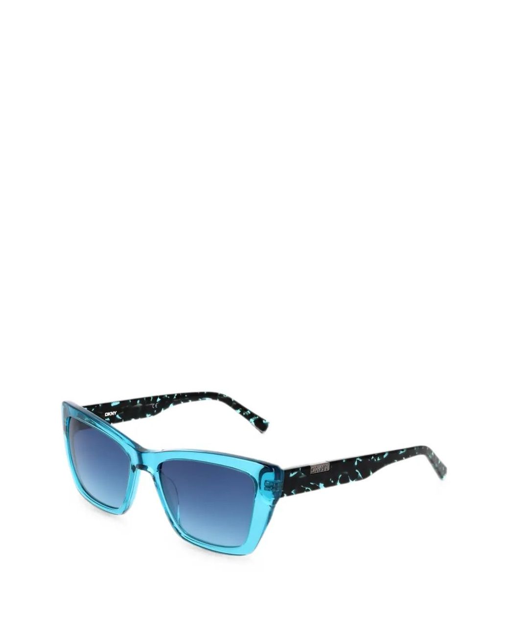 DKNY Blue Geometric-Frame Sunglasses