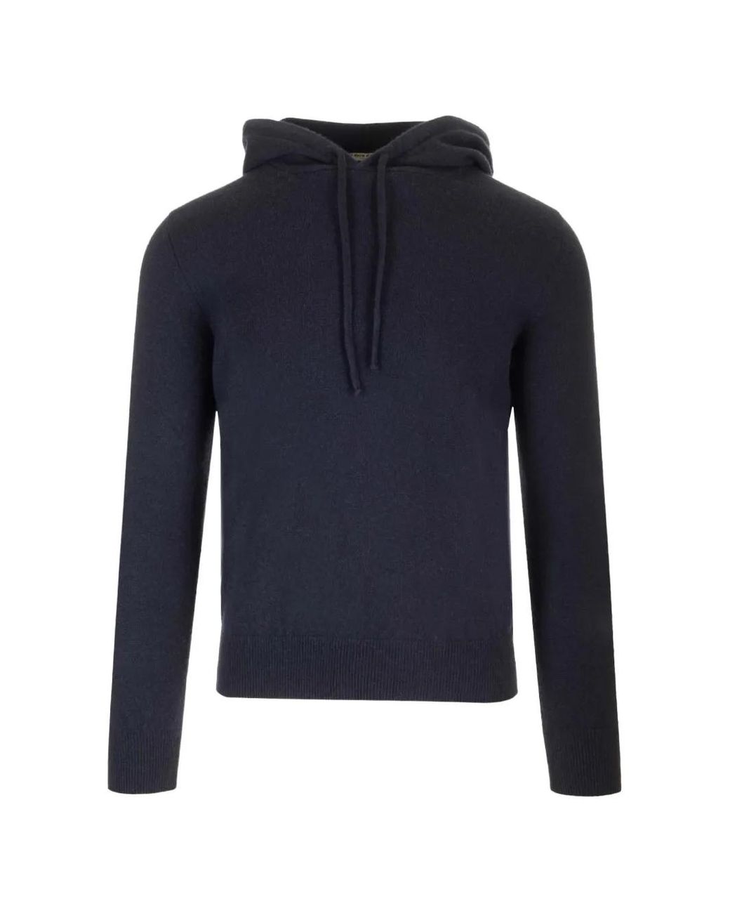Al Duca D'aosta Blue Cashmere Drawstring Hoodie for men