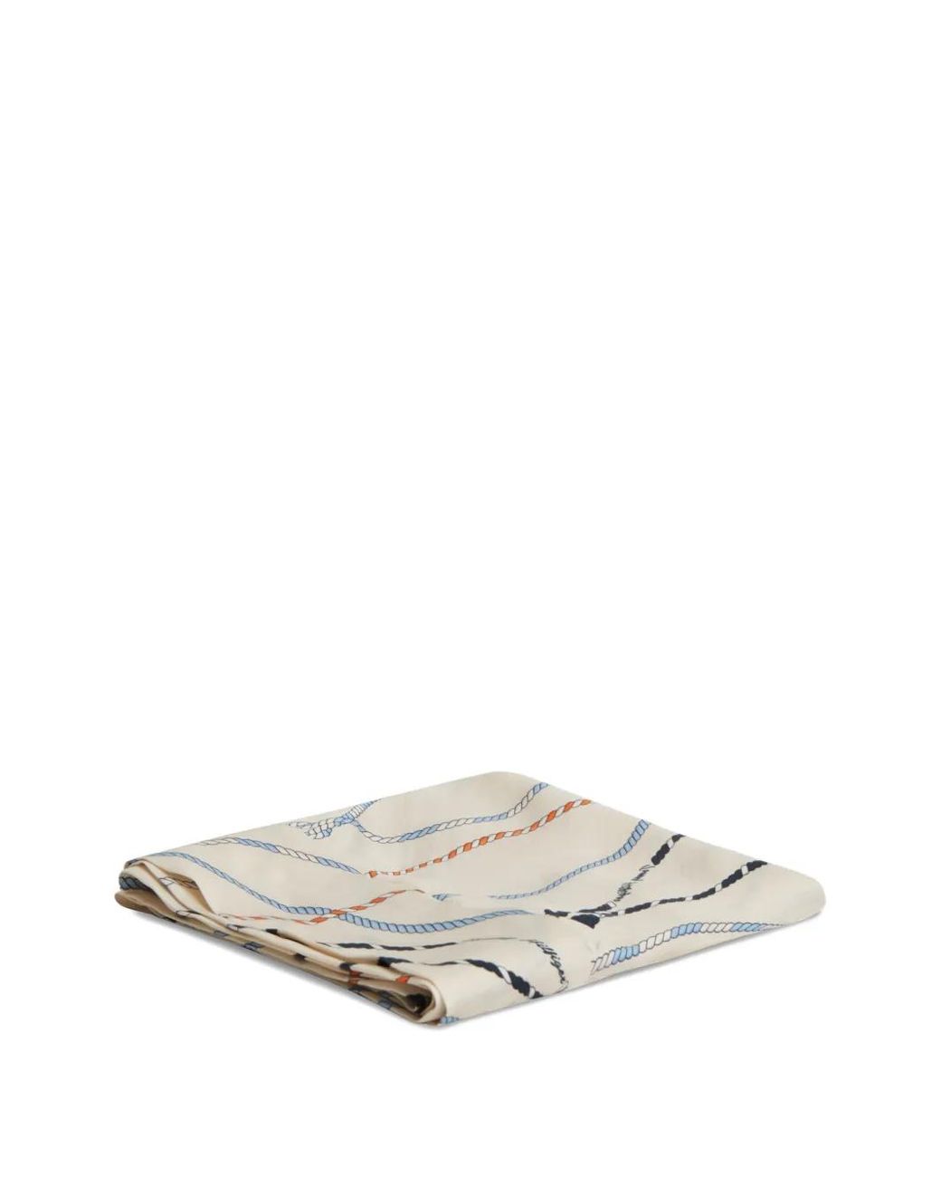 Tommy Hilfiger White Rope-Print Scarf