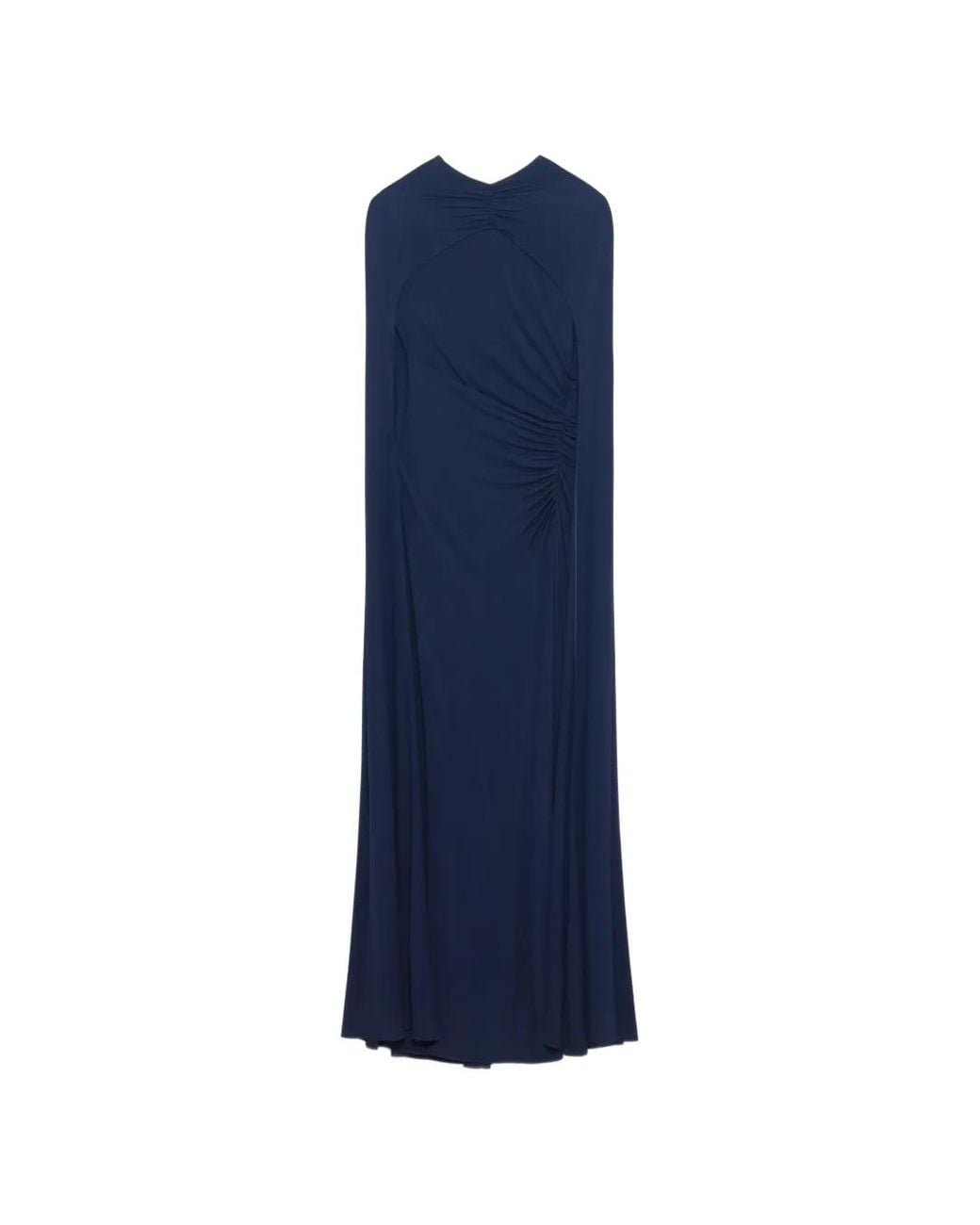 Jonathan Simkhai Blue Demi Draped Maxi Gown