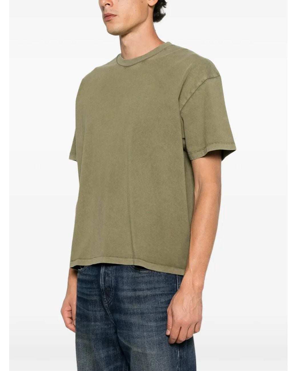 Stockholm Surfboard Club Green Logo-Print Cotton T-Shirt for men