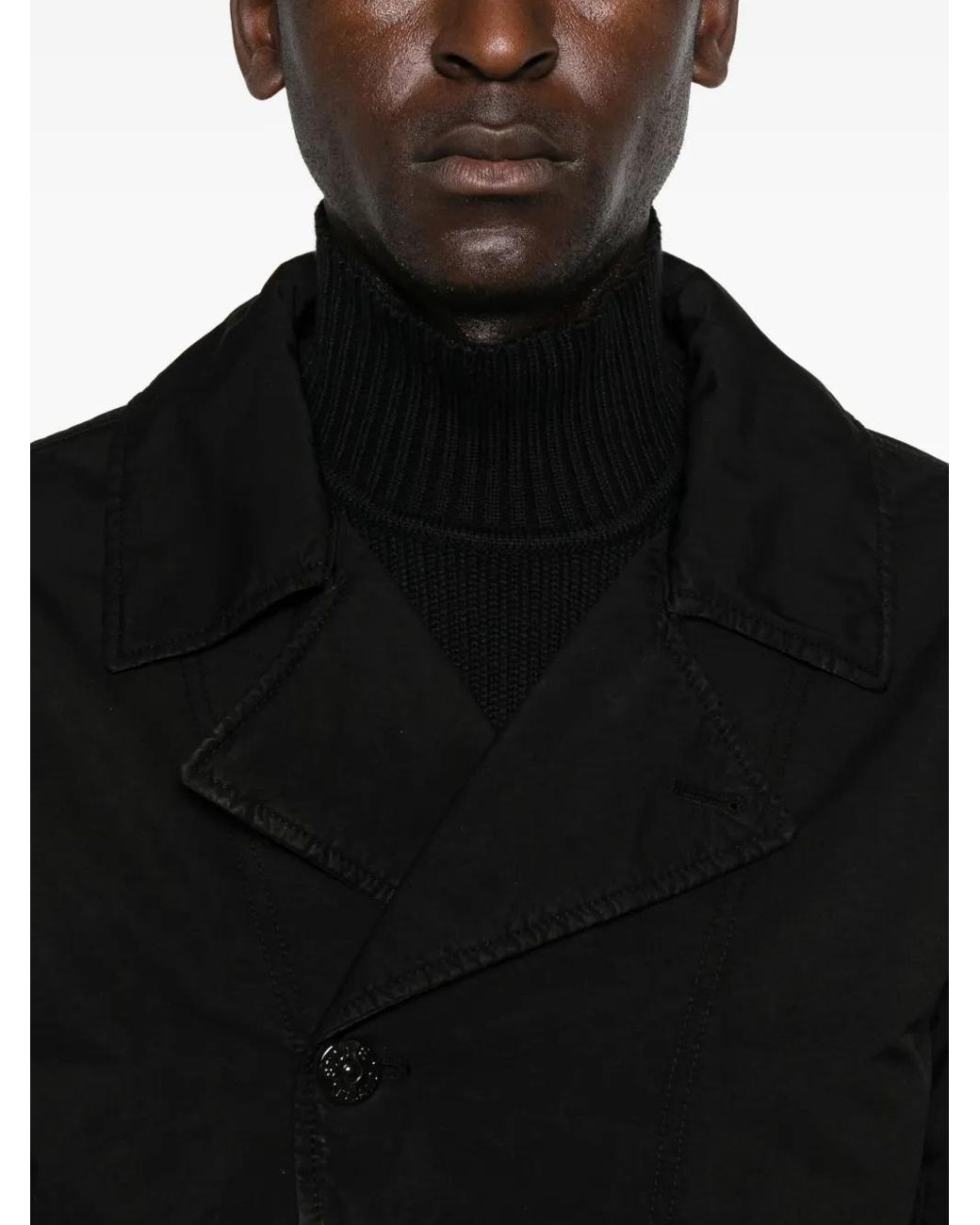 Stone Island Black Jacket Ghost for men