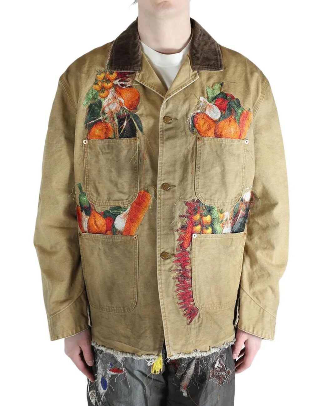 Doublet Metallic Vegetable-Embroidered Jacket