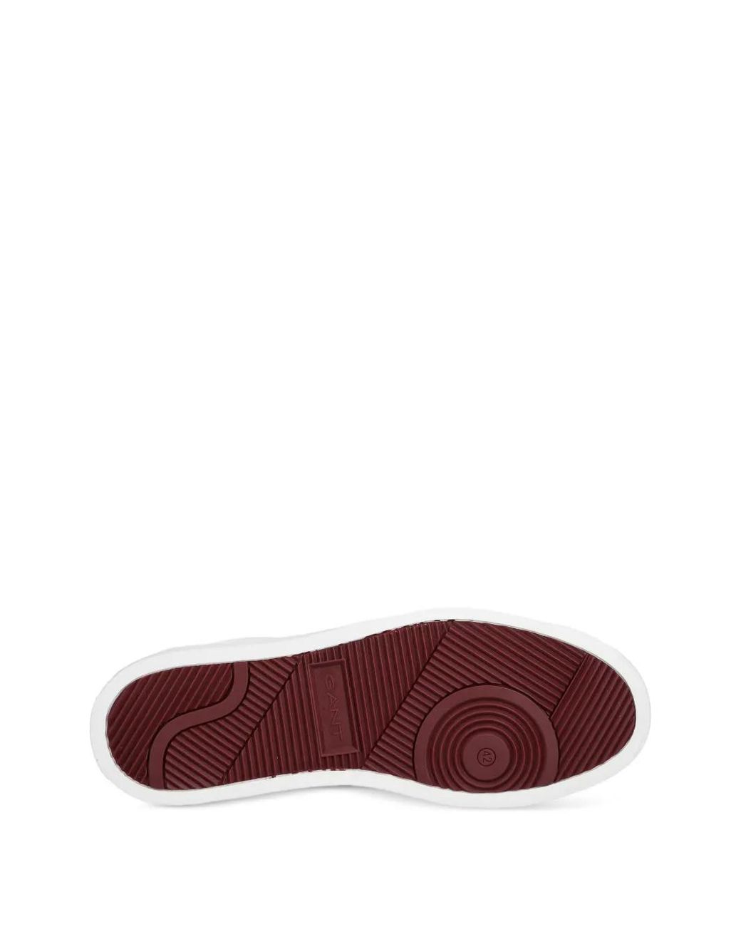Gant White Contrast-Heel Leather Sneakers for men