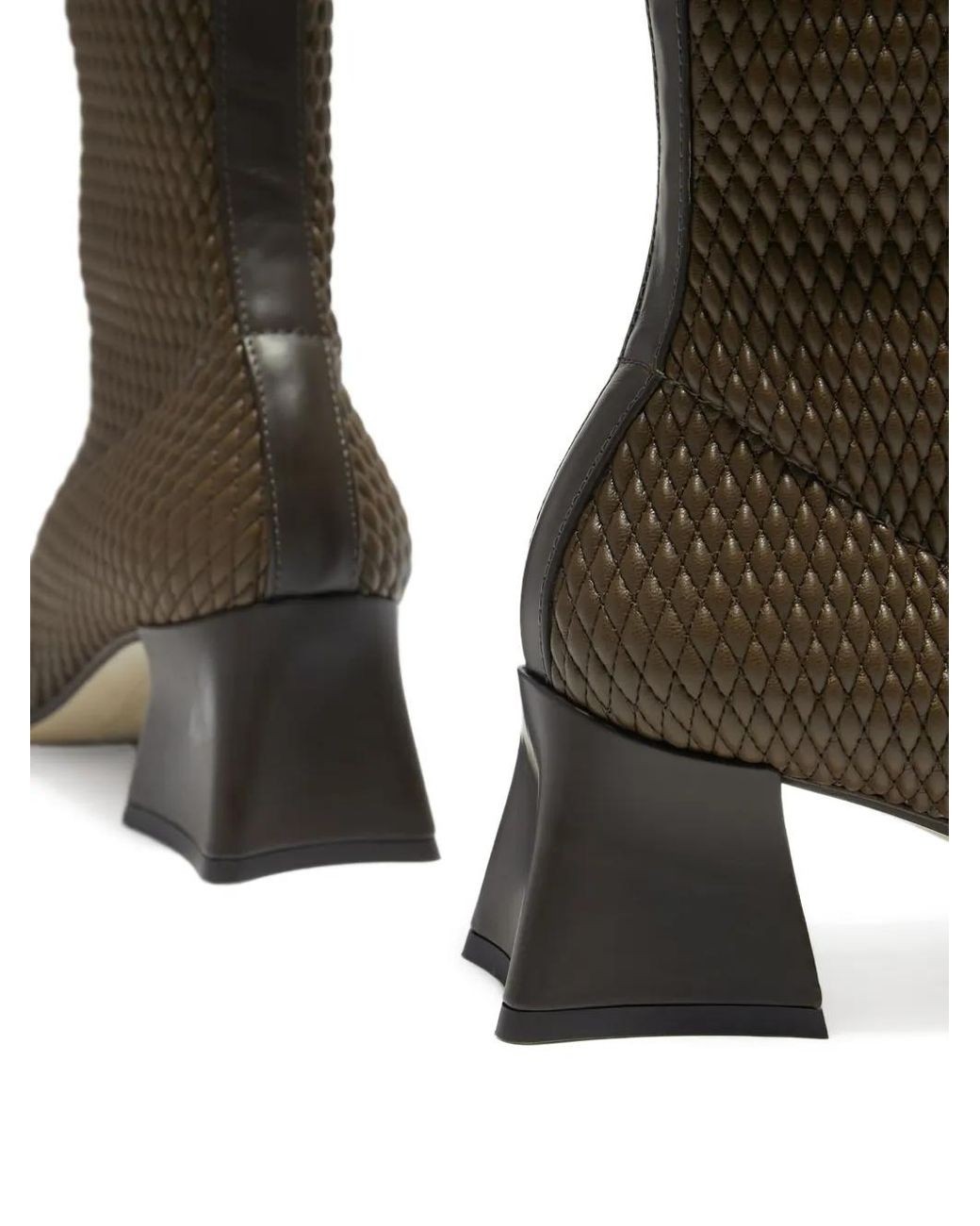 Miista Brown Diana Square-Toe Boots