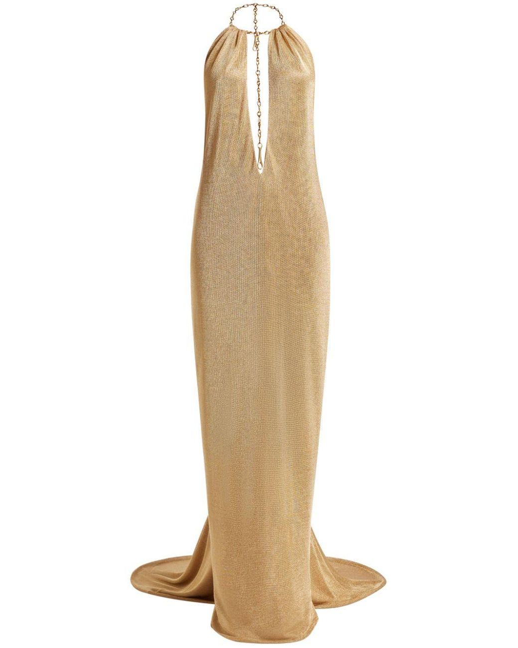 【Tom Ford】メタリックニット maxiドレス TOM FORD Metallic Knit Open-Back Slit Maxi Dress | Neiman Marcus