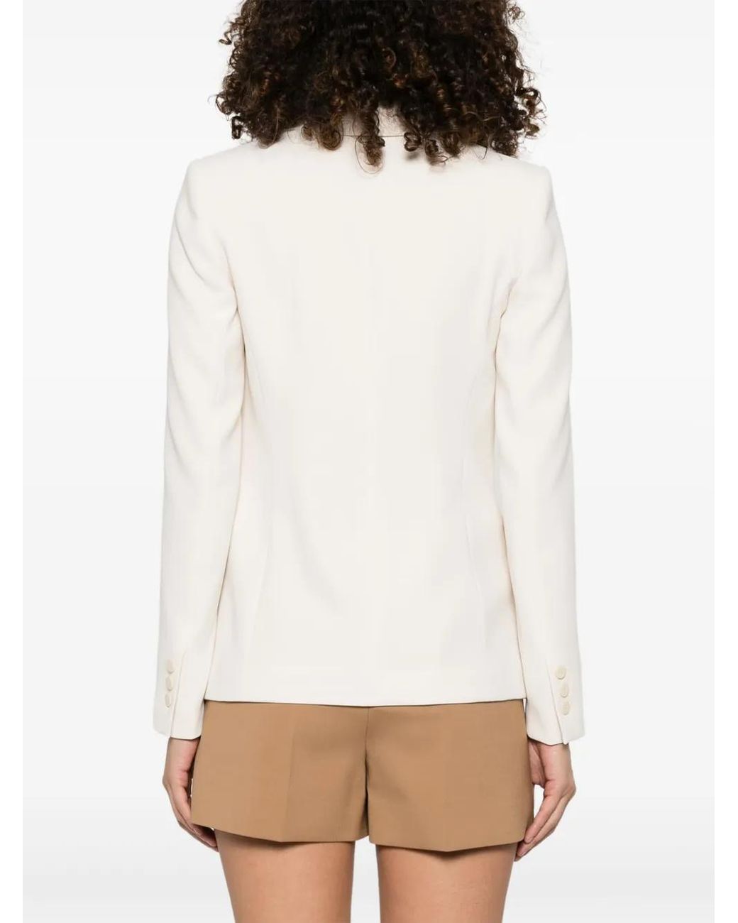 Twinset White Single-Breasted Blazer
