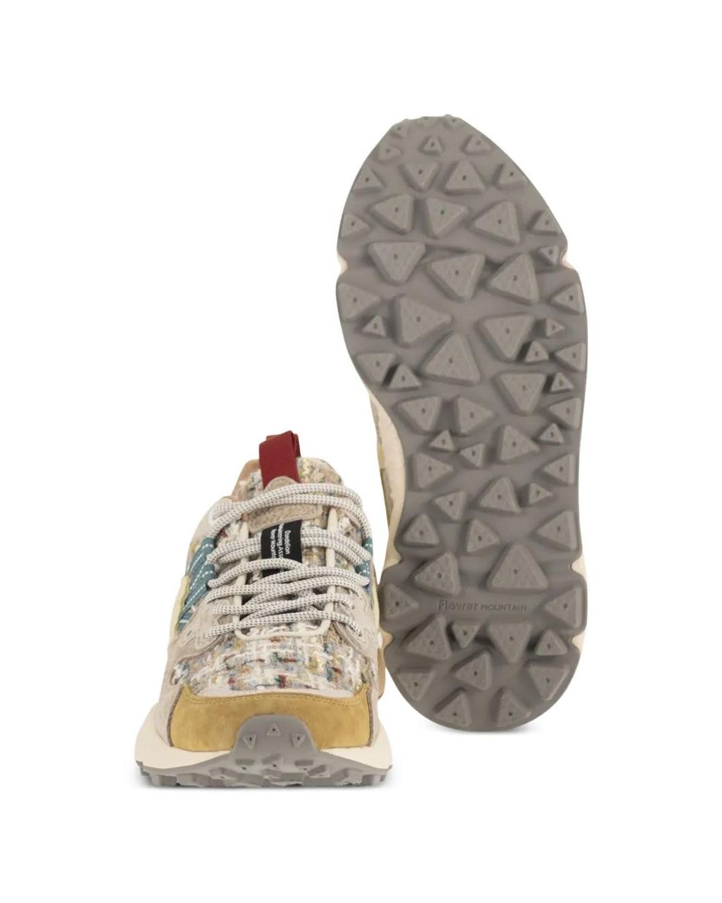 Flower Mountain White Yamano 3 Lace-Up Sneakers