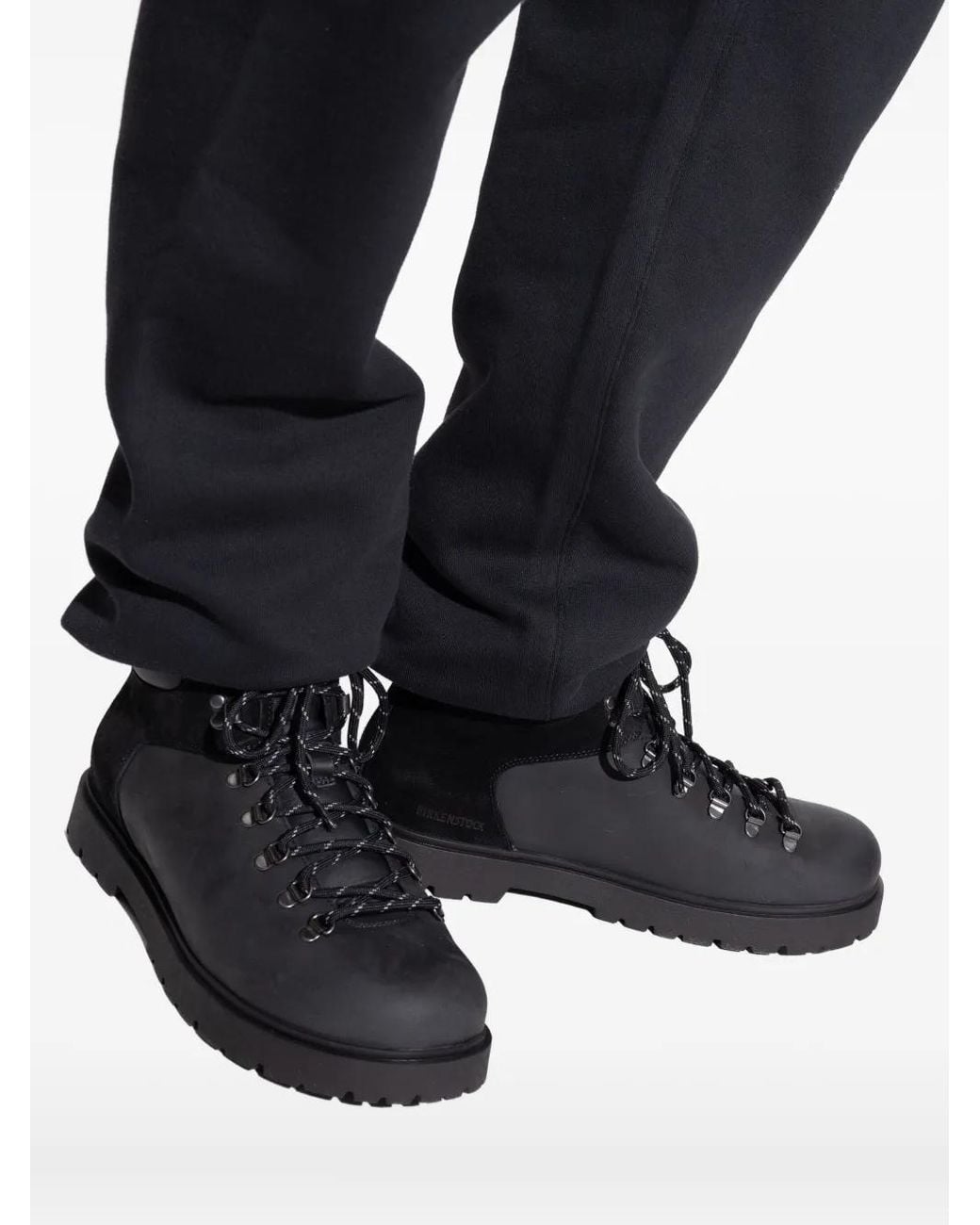 Birkenstock Black Jackson Lace-Up Hiking Boots for men