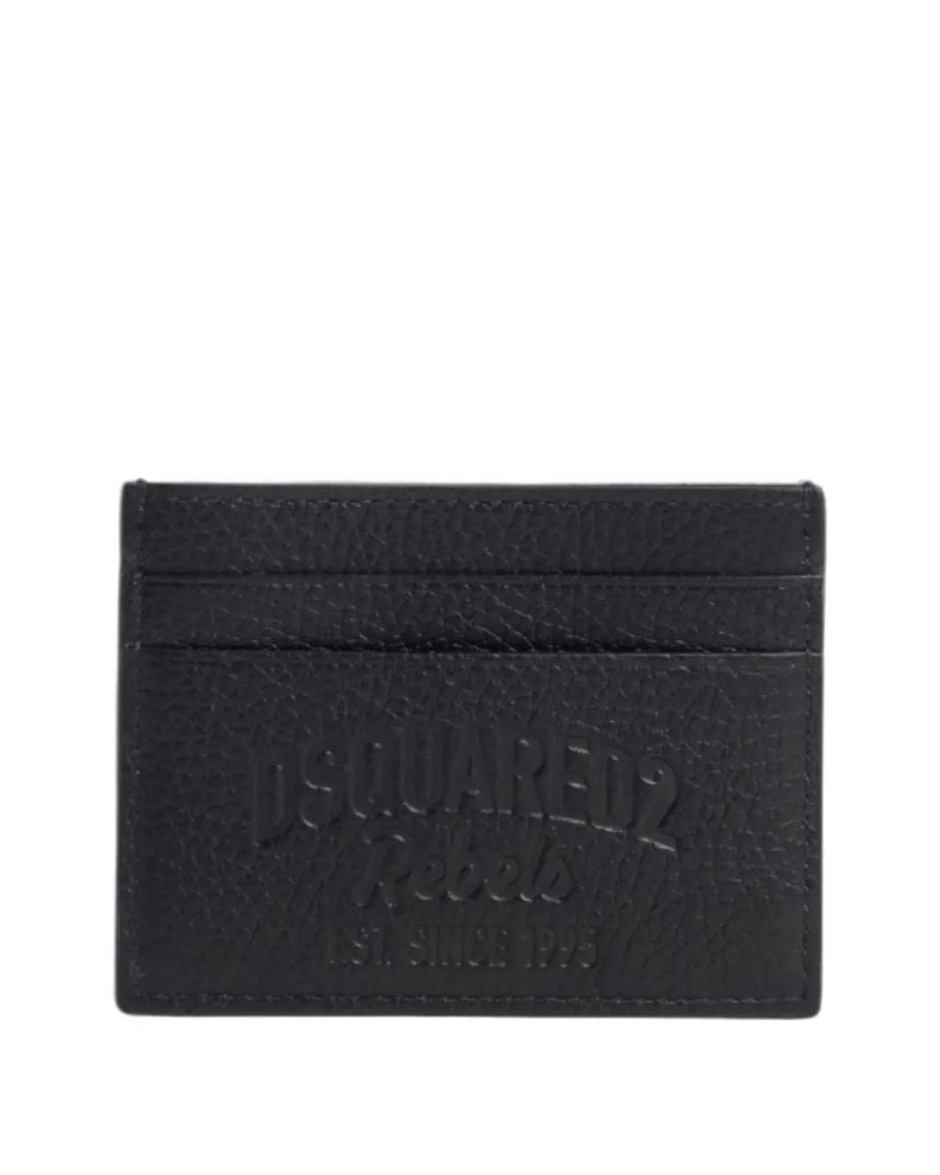 DSquared² Black Rebels Card Holder for men