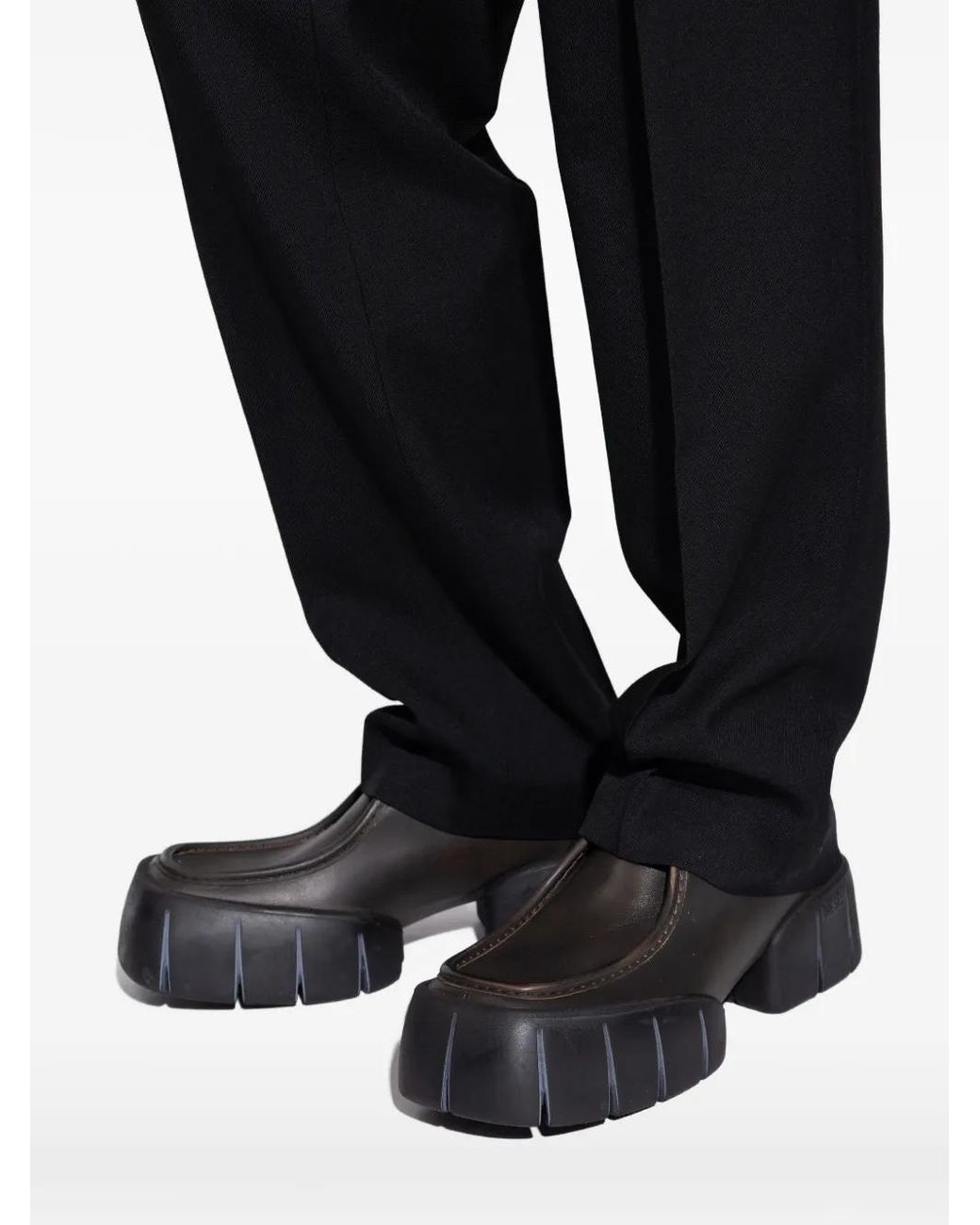 DIESEL Black D-Tex Chunky Sole Derby Shoes for men