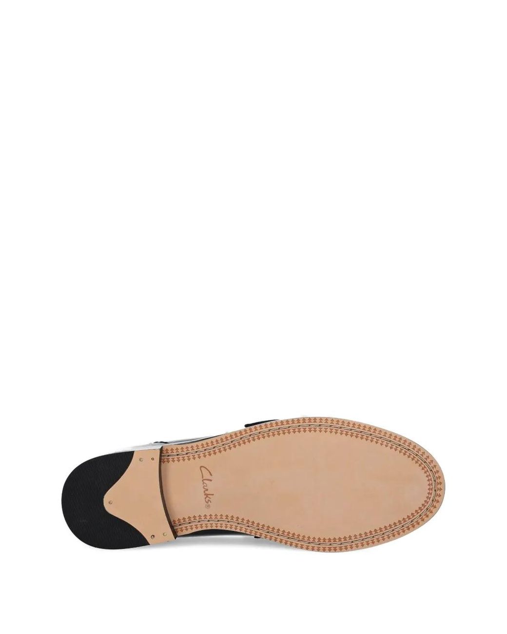 Clarks Black Penny Leather Loafers