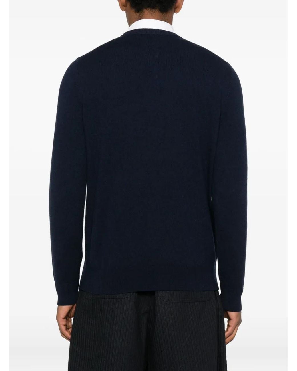 Mc2 Saint Barth Blue Heron Light Embry Graphic Sweater for men