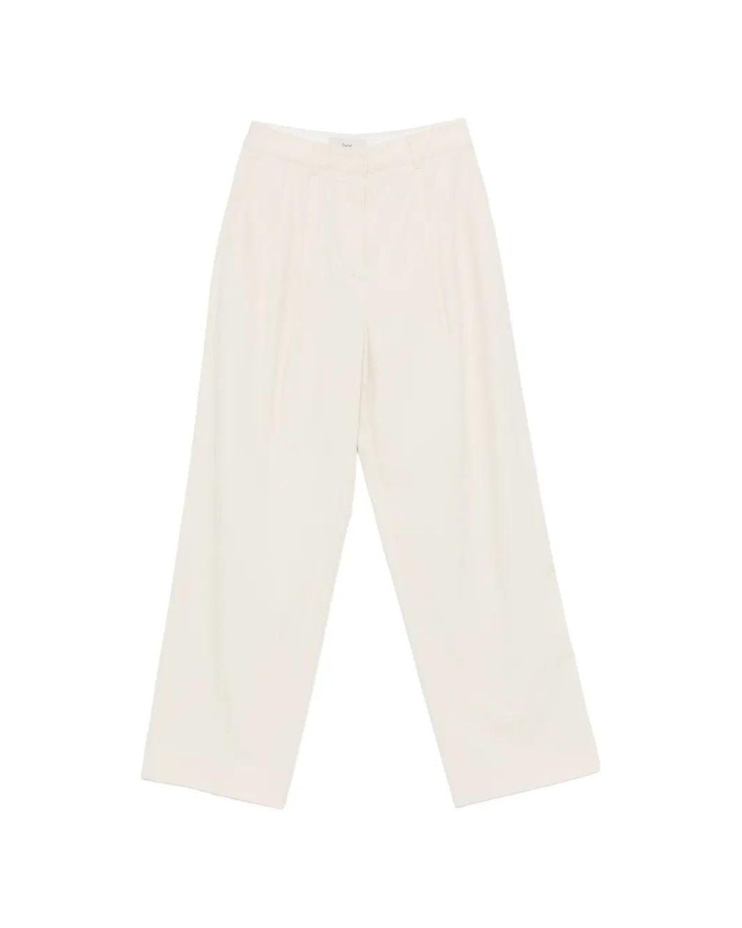 DUNST White Pleated Trousers