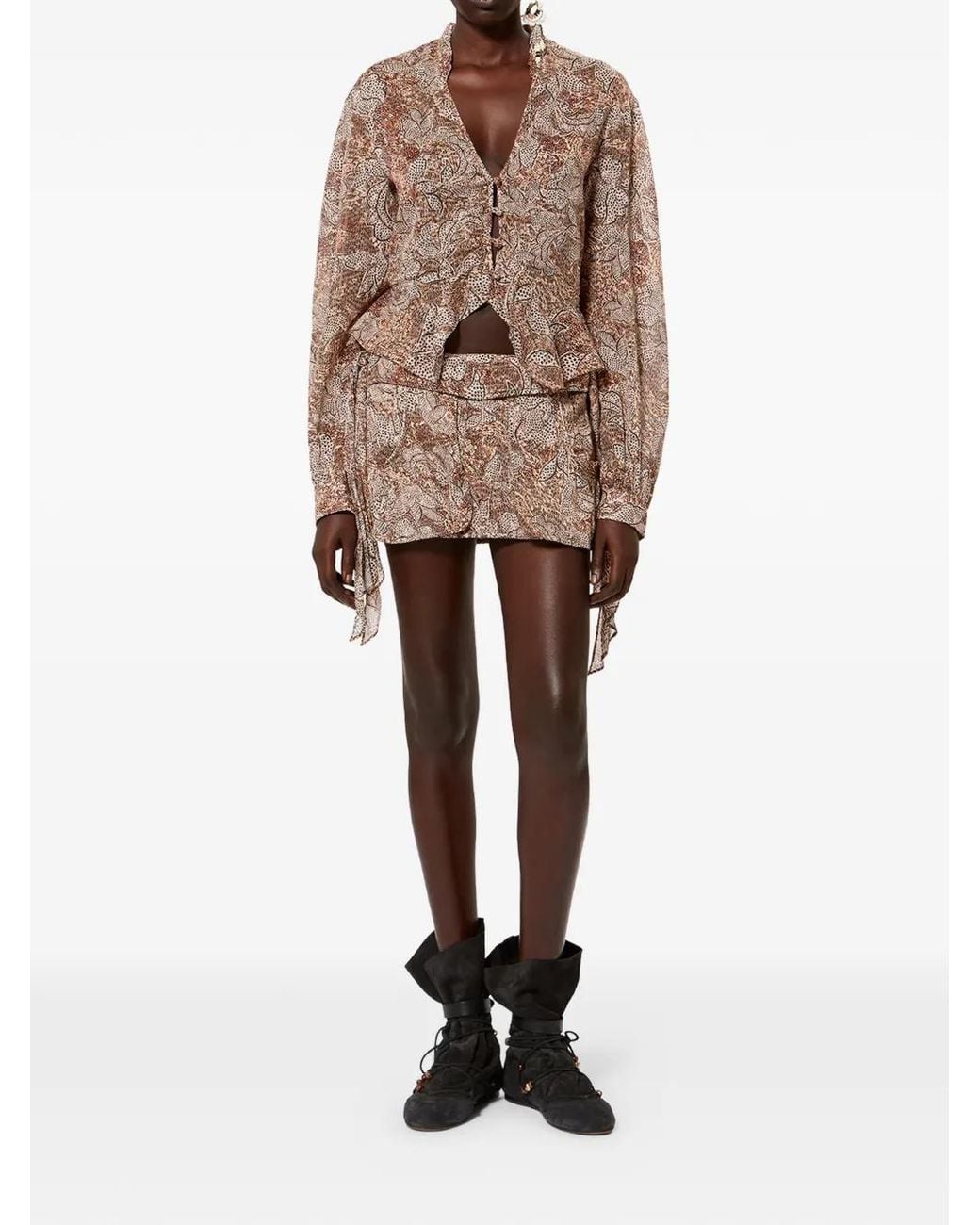 Isabel Marant Multicolor Celeny Printed Blouse