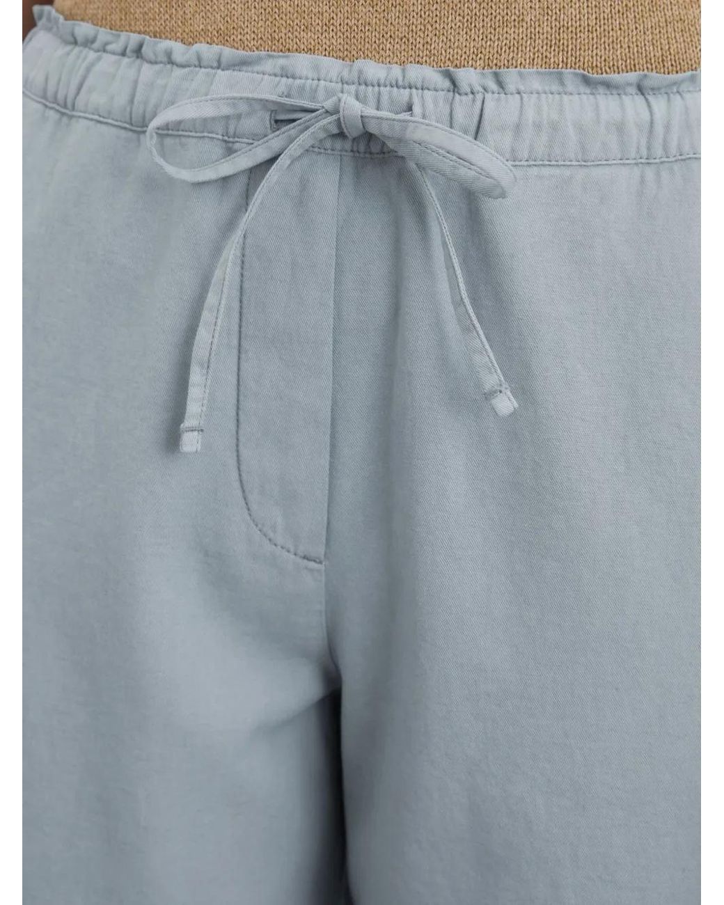 Marc O' Polo Blue Drawstring-Waist Trousers
