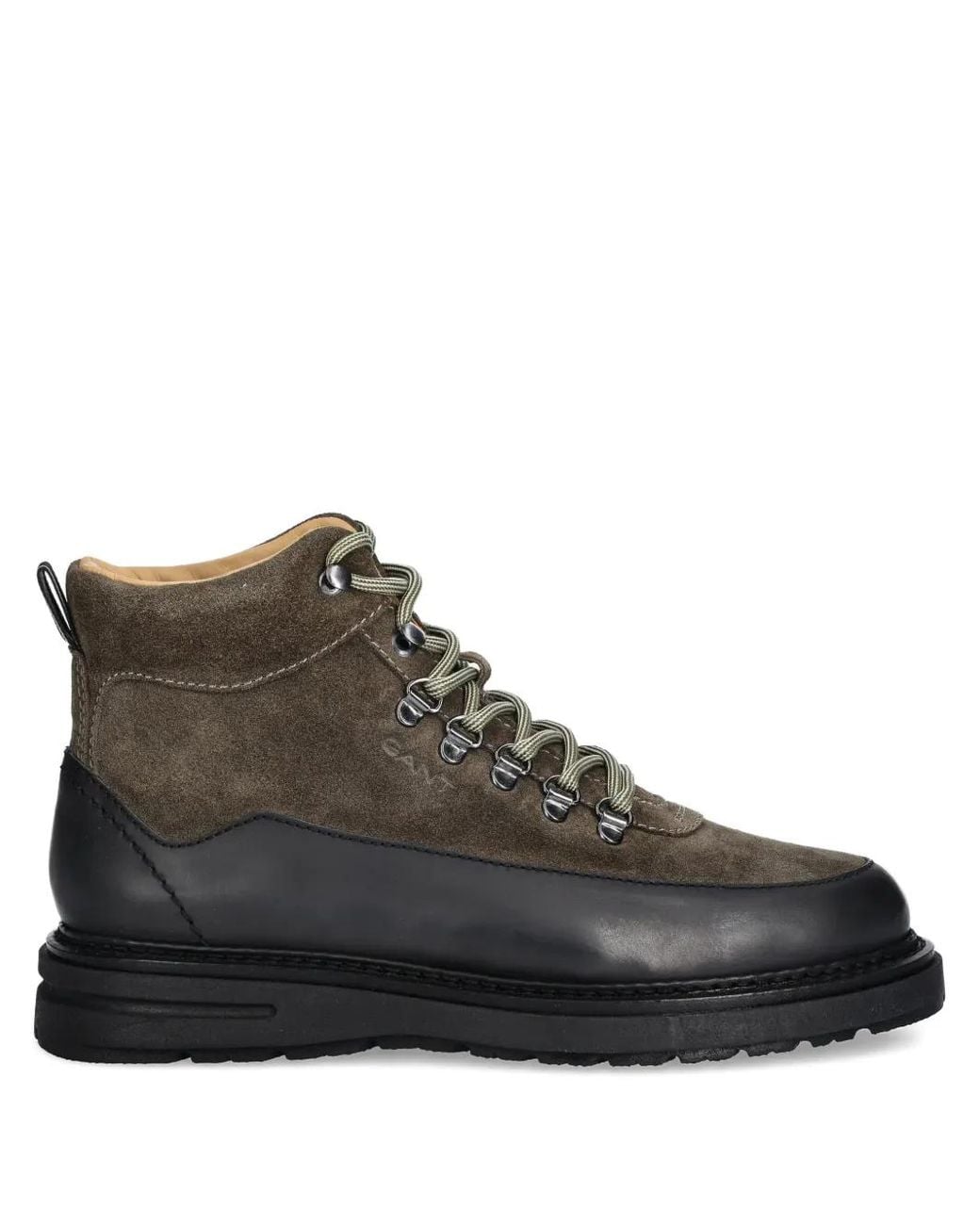 Gant Brown Lace-Up Panelled Boots for men