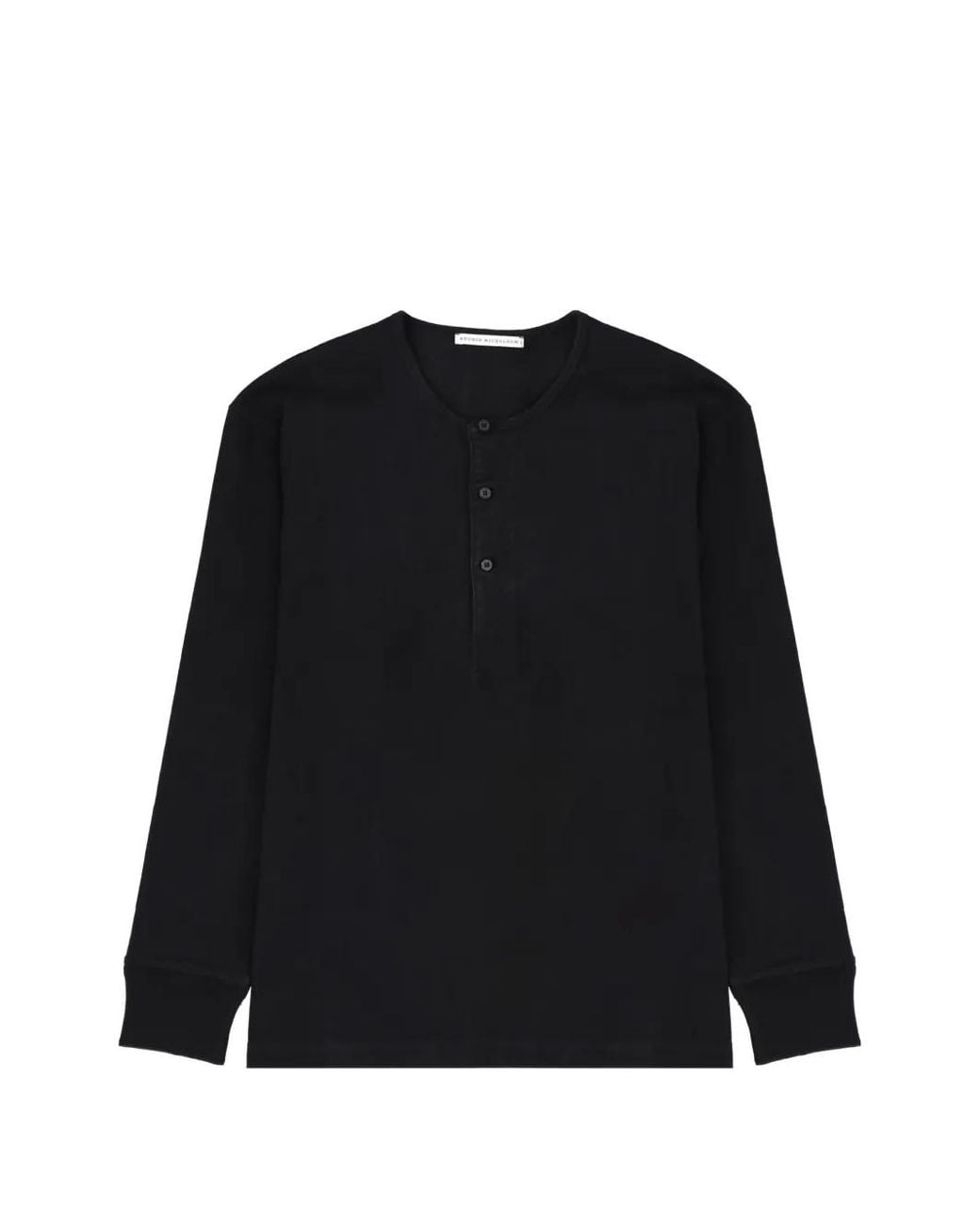 Studio Nicholson Black Kuyto Long-Sleeve T-Shirt for men