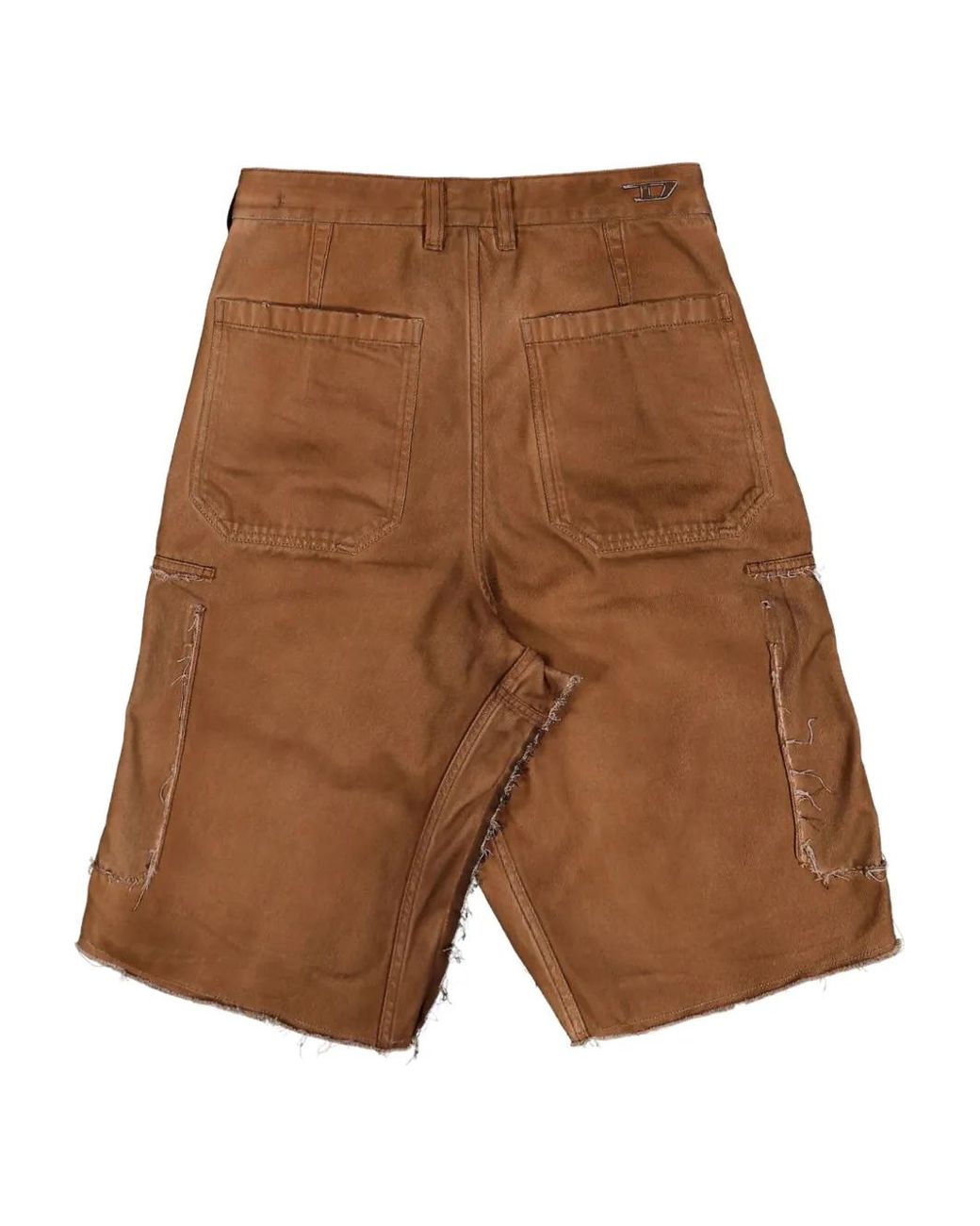 PROTOTYPES Brown Patch-Pockets Shorts for men