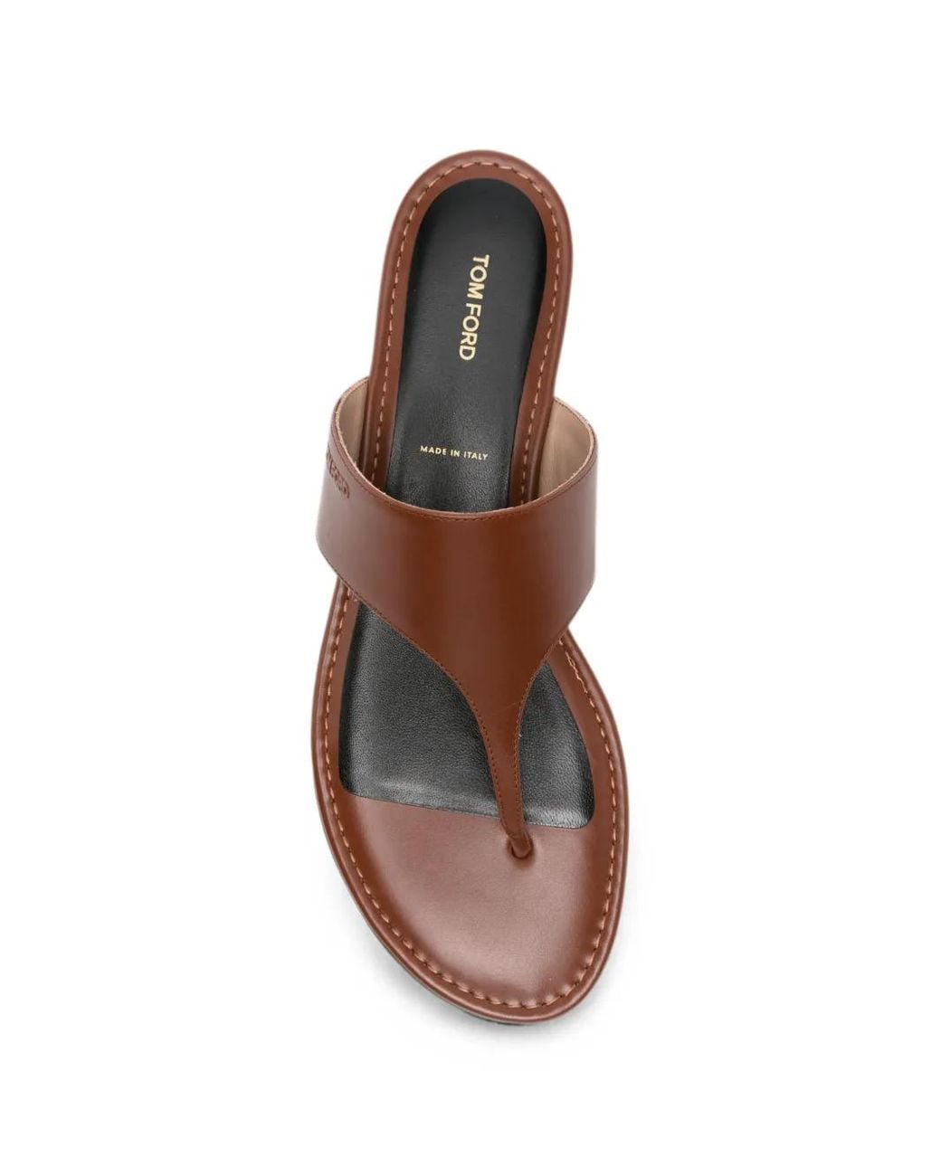 Tom Ford Brown Lina Thong Sandals