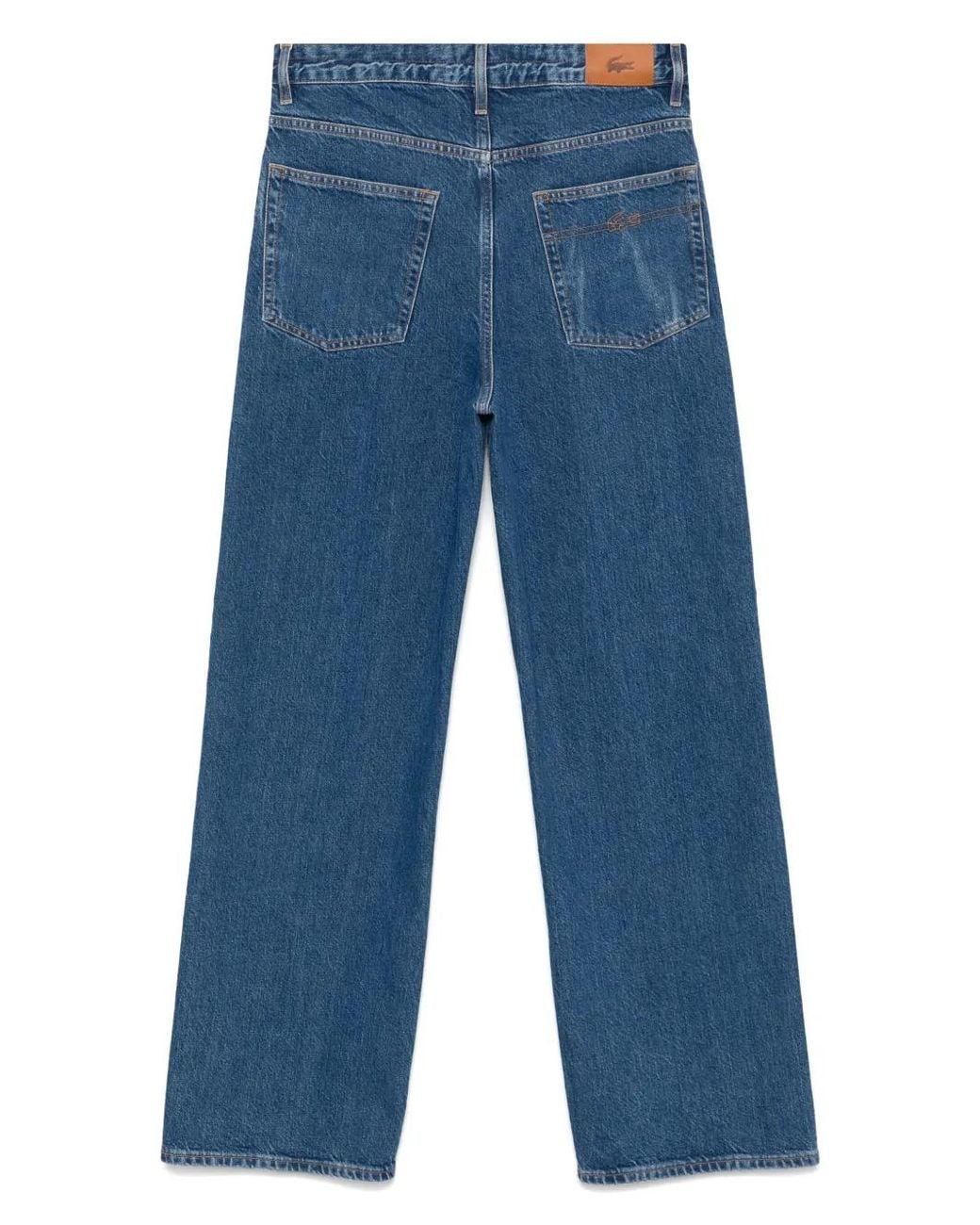 Lacoste Blue Logo-Patch Jeans