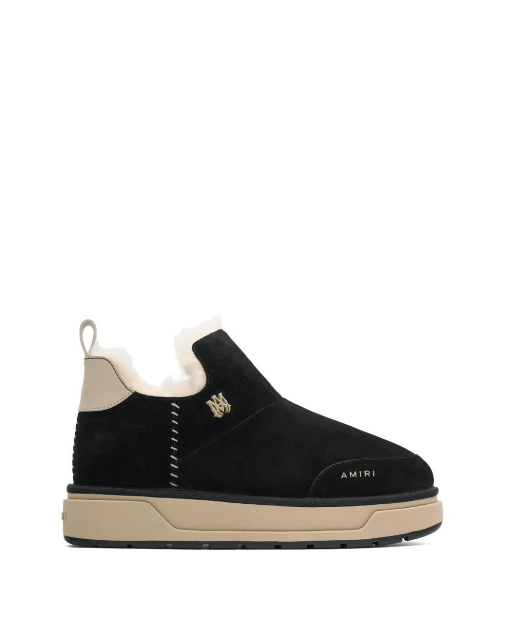 Amiri Black Bottines Malibu À Doublure Lainée for men