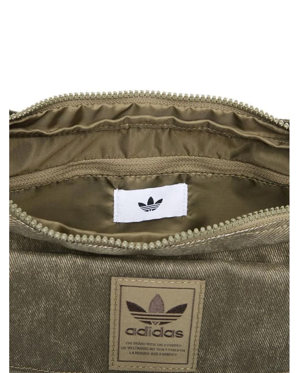 Adidas Gray Rucksack Mit Logo-Patch