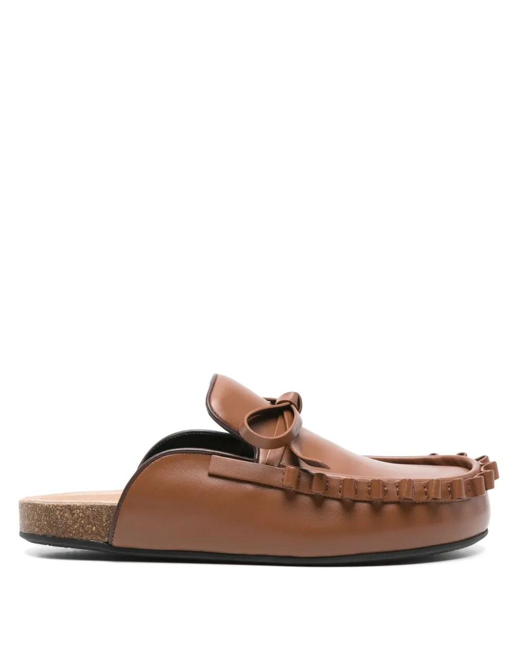 J.W. Anderson Brown Chocolate Bow-Detail Slippers