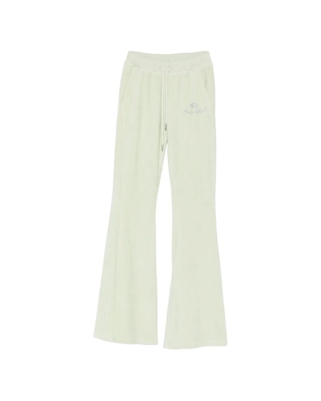Sporty & Rich White Logo-Embellished Track Pants