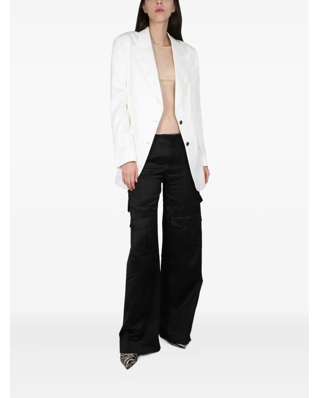 Tom Ford White Buttoned Blazer