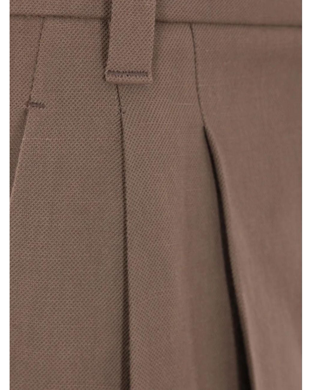 Brunello Cucinelli Brown Straight Trousers