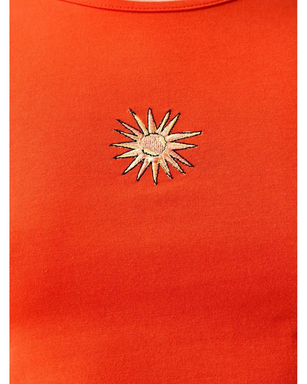 Never Fully Dressed Sun-Embroidered Ruched Maxi Dress