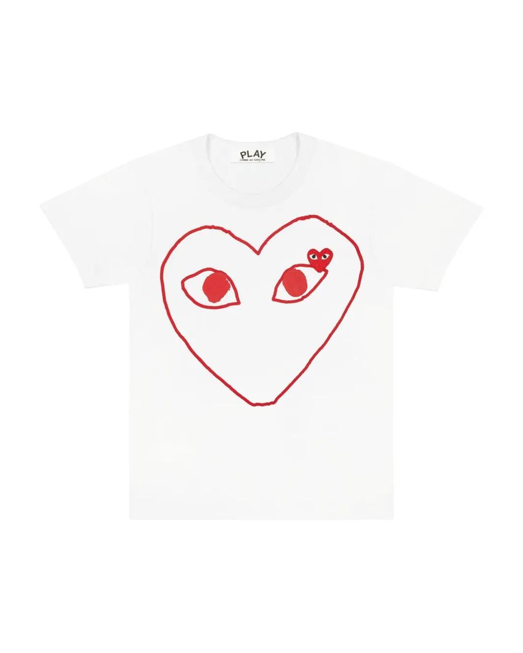 COMME DES GARÇONS PLAY White Cotton T-Shirt