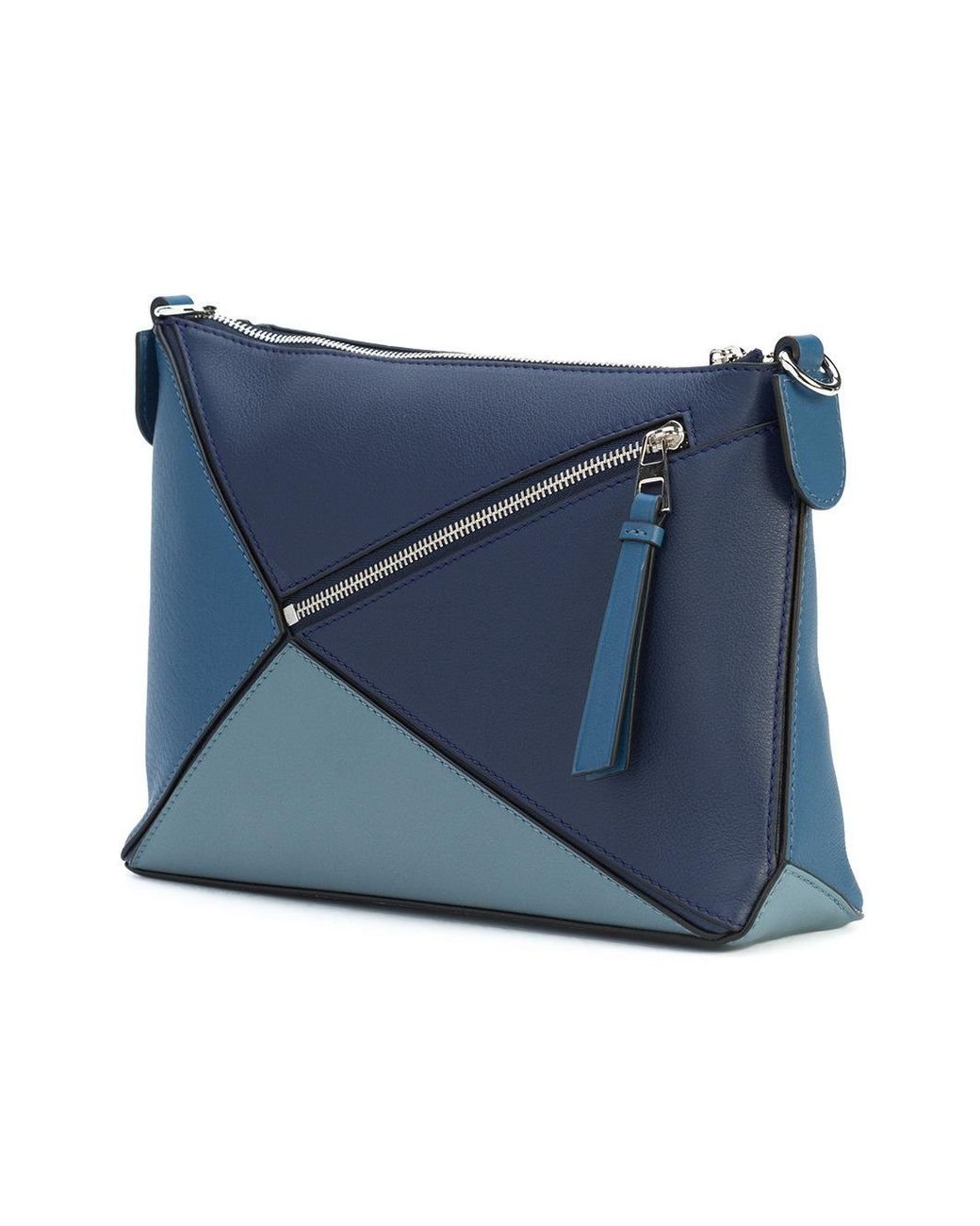Loewe Puzzle Pochette Bag in Blue