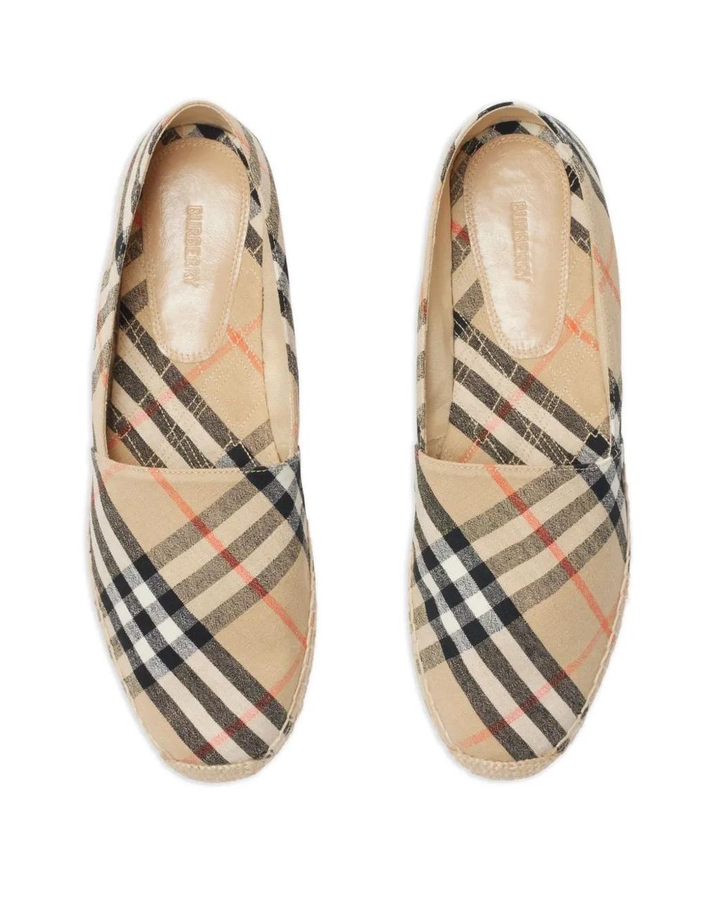 Espadrilles Burberry en coloris Natural