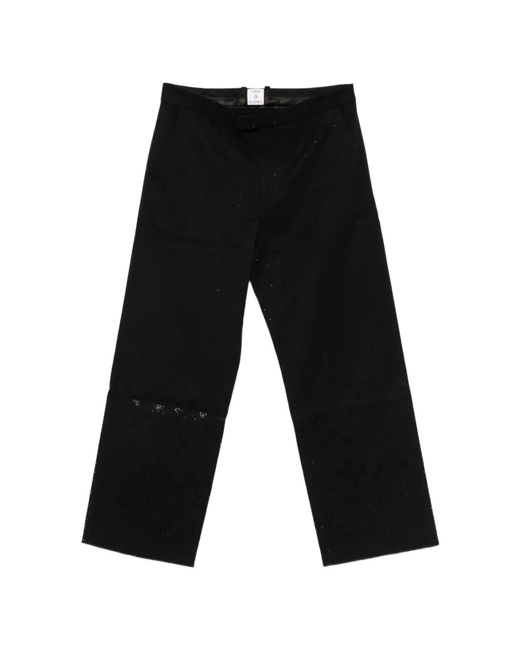 Casablanca Black Patterned Trousers for men