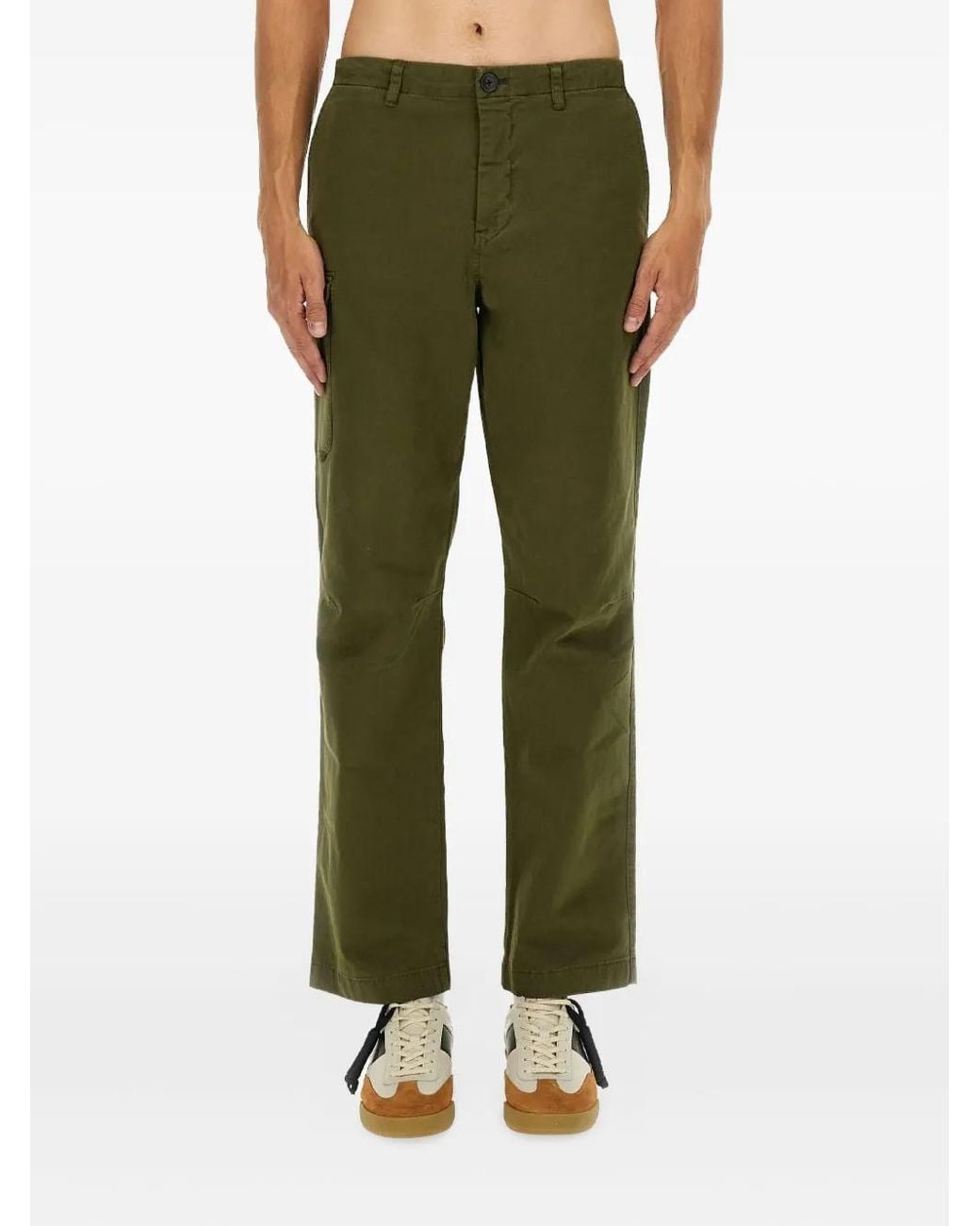 Paul Smith Green Cargo Pocket Trousers for men
