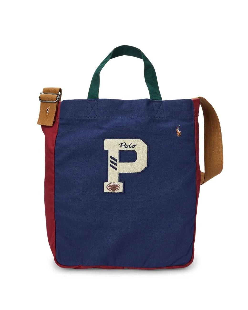 Polo Ralph Lauren Blue Logo-Embroidered Cotton Tote Bag for men