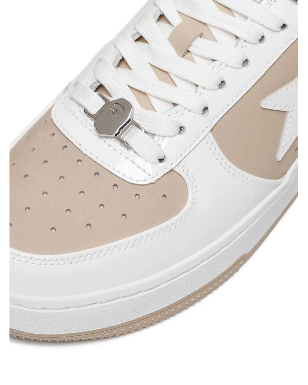A Bathing Ape Sneakers Mit Stern-Patch in White für Herren