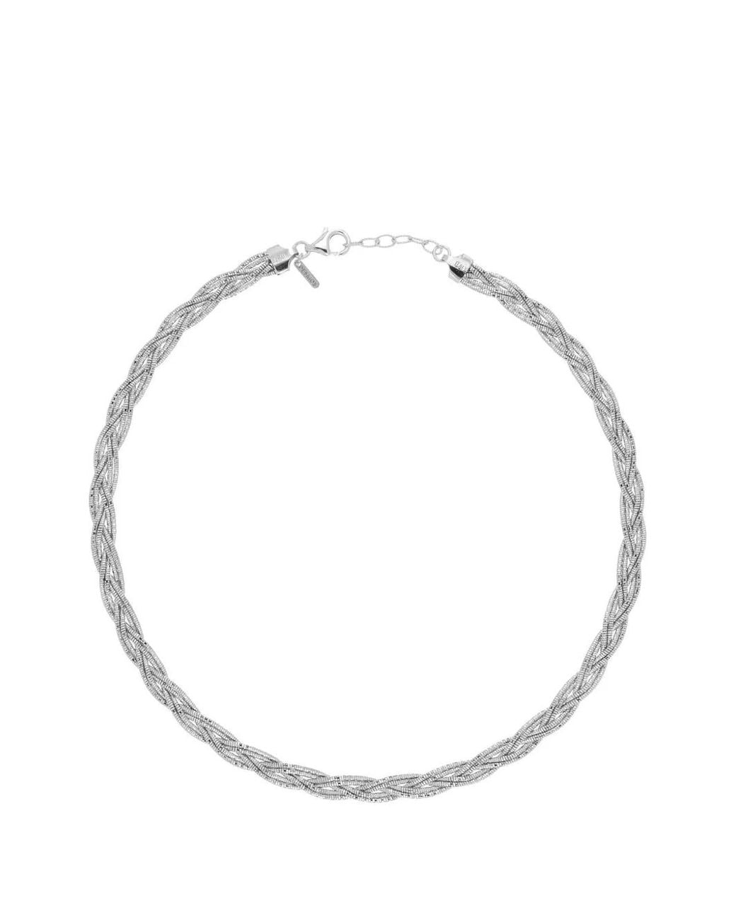Collar Spring Trenzado Desmo de color White