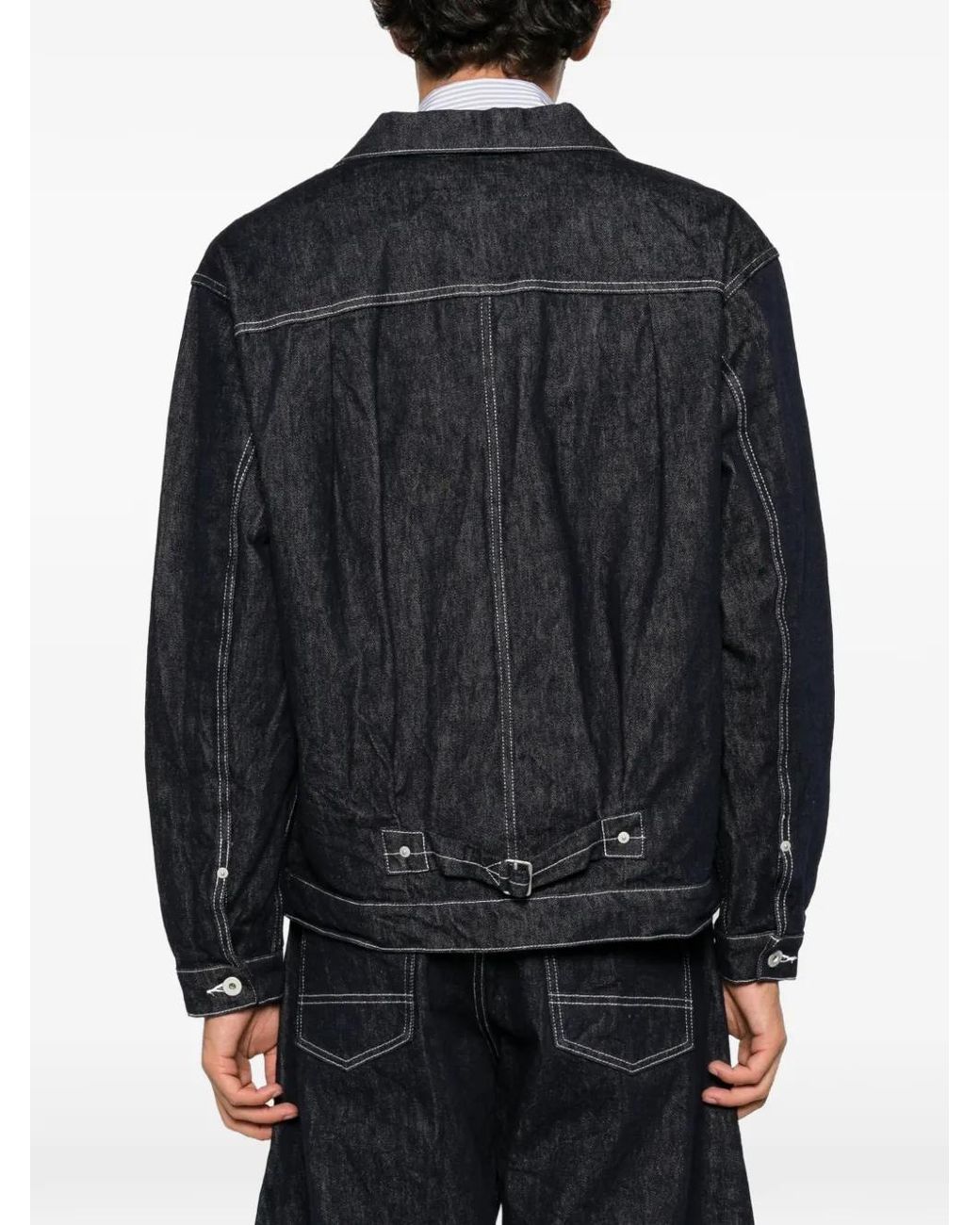 Comme des Garçons Black Veste En Jean À Coutures Contrastantes for men